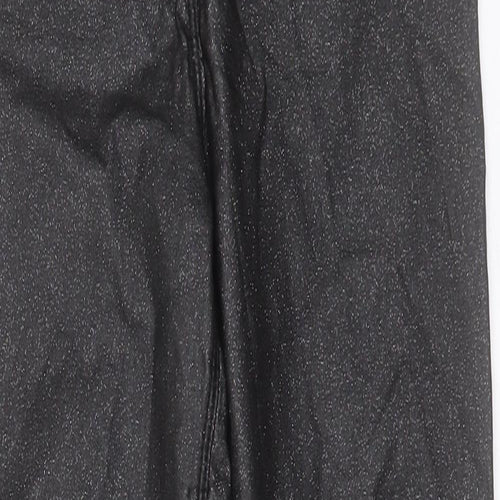 Papaya Womens Black Viscose Skinny Jeans Size 10 L28 in Regular Button
