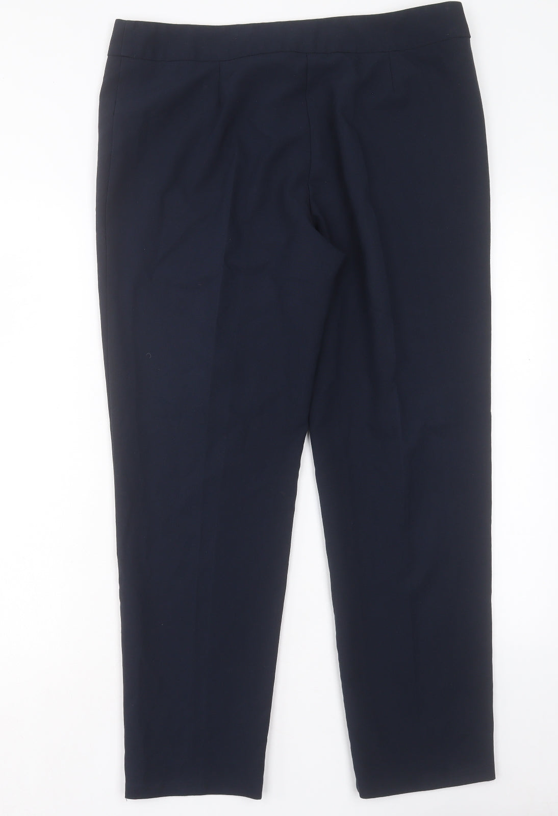 George Womens Blue Polyester Trousers Size 16 L29 in Regular Hook & Eye