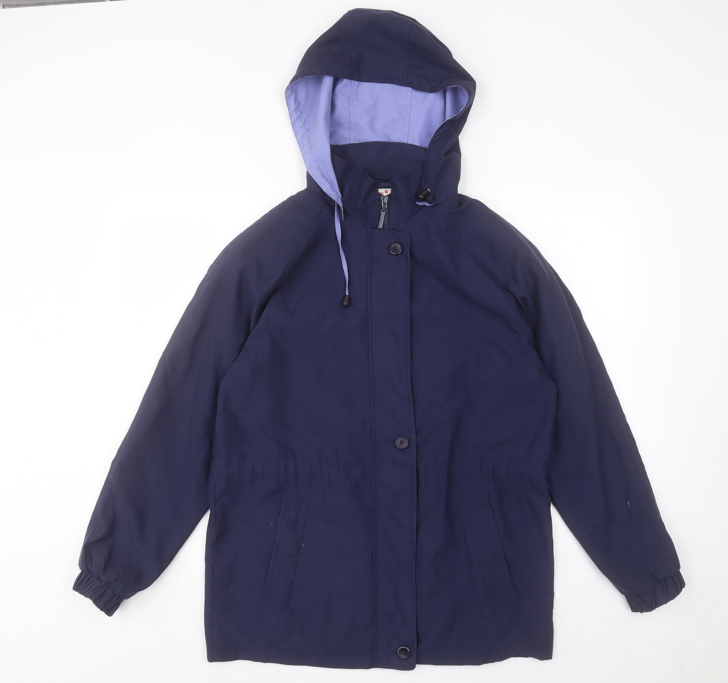 STATURE Womens Blue Jacket Coat Size 10 Zip