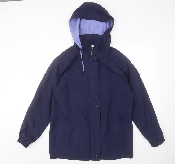 STATURE Womens Blue Jacket Coat Size 10 Zip