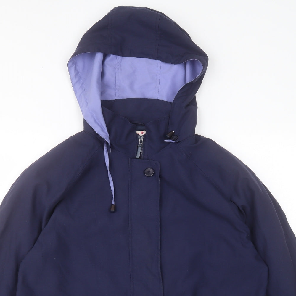 STATURE Womens Blue Jacket Coat Size 10 Zip