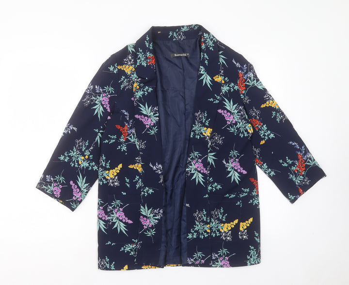 Bonmarché Womens Black Floral Jacket Size 12