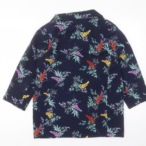 Bonmarché Womens Black Floral Jacket Size 12