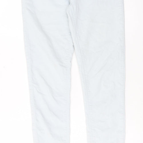 Dorothy Perkins Womens Blue Cotton Skinny Jeans Size 10 L30 in Regular Button