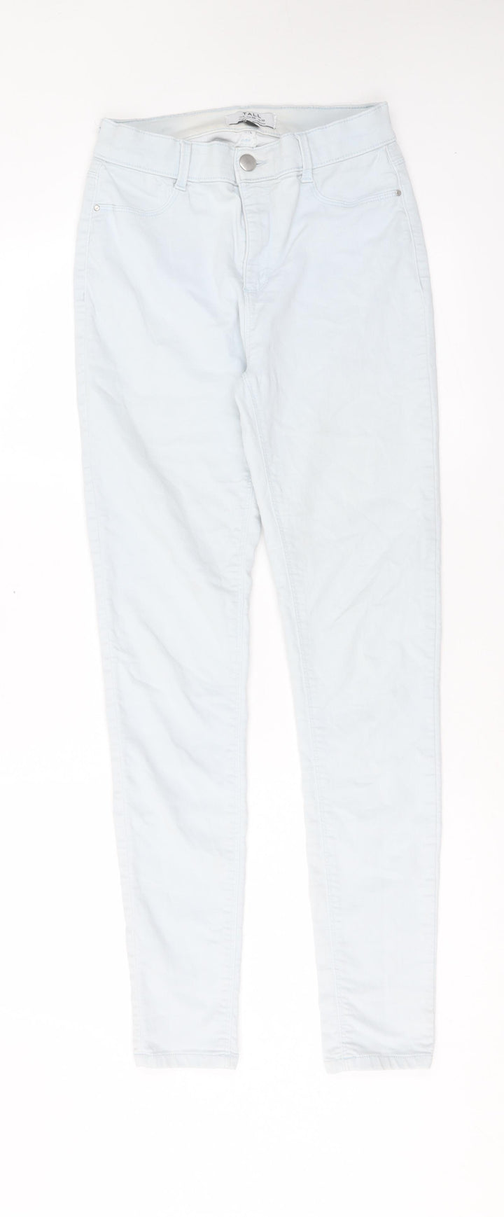Dorothy Perkins Womens Blue Cotton Skinny Jeans Size 10 L30 in Regular Button