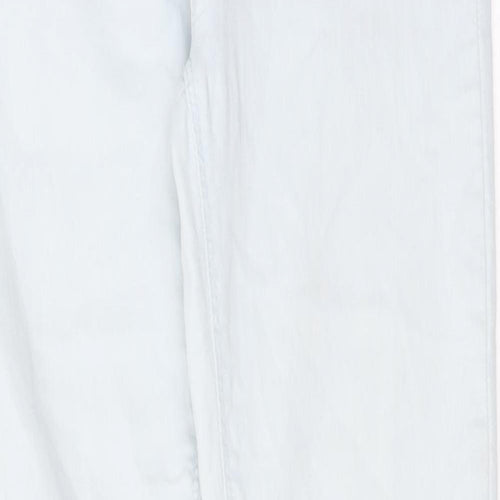 Dorothy Perkins Womens Blue Cotton Skinny Jeans Size 10 L30 in Regular Button