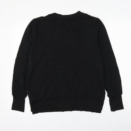 MONDETTA Womens Black Modal Pullover Sweatshirt Size S Pullover