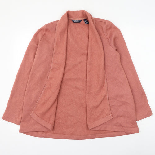 Lands' End Womens Pink V-Neck Polyester Cardigan Jumper Size XS