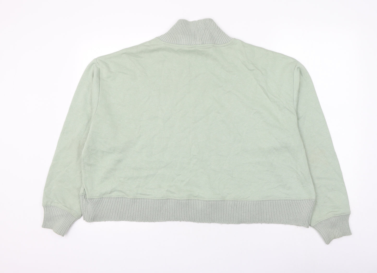 Primark Womens Green Cotton Pullover Sweatshirt Size 14 Pullover - Size 14-16