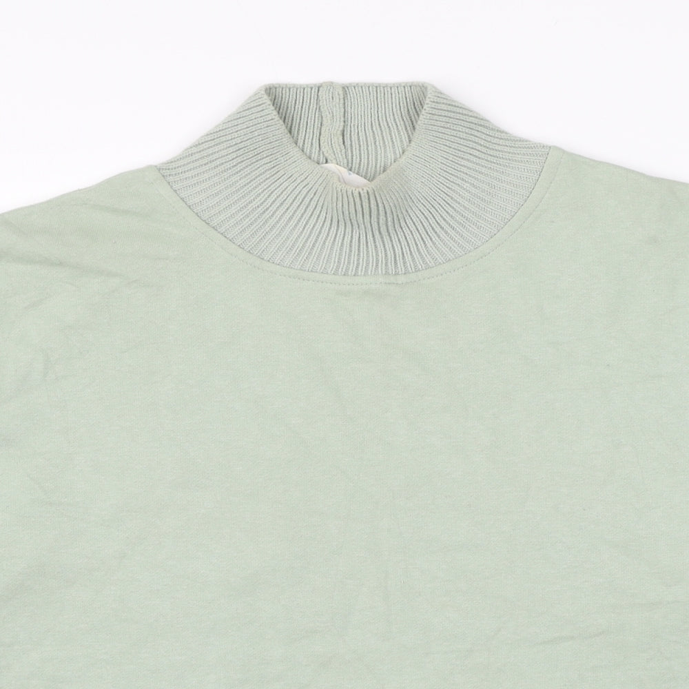 Primark Womens Green Cotton Pullover Sweatshirt Size 14 Pullover - Size 14-16