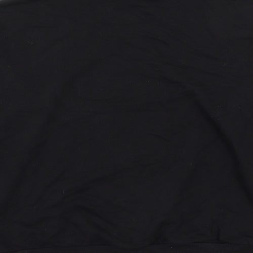 Topshop Womens Black Cotton Pullover Sweatshirt Size 10 Pullover