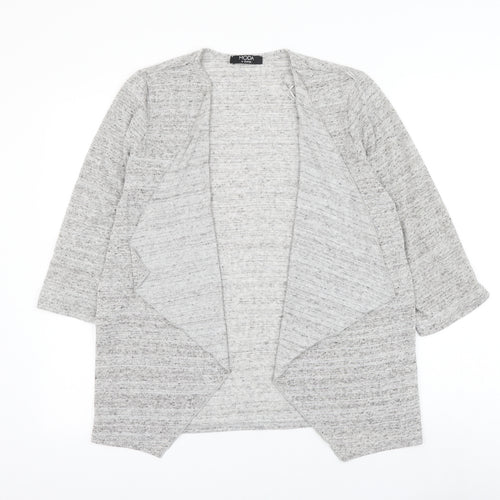 George Womens Grey V-Neck Polyester Cardigan Jumper Size 16