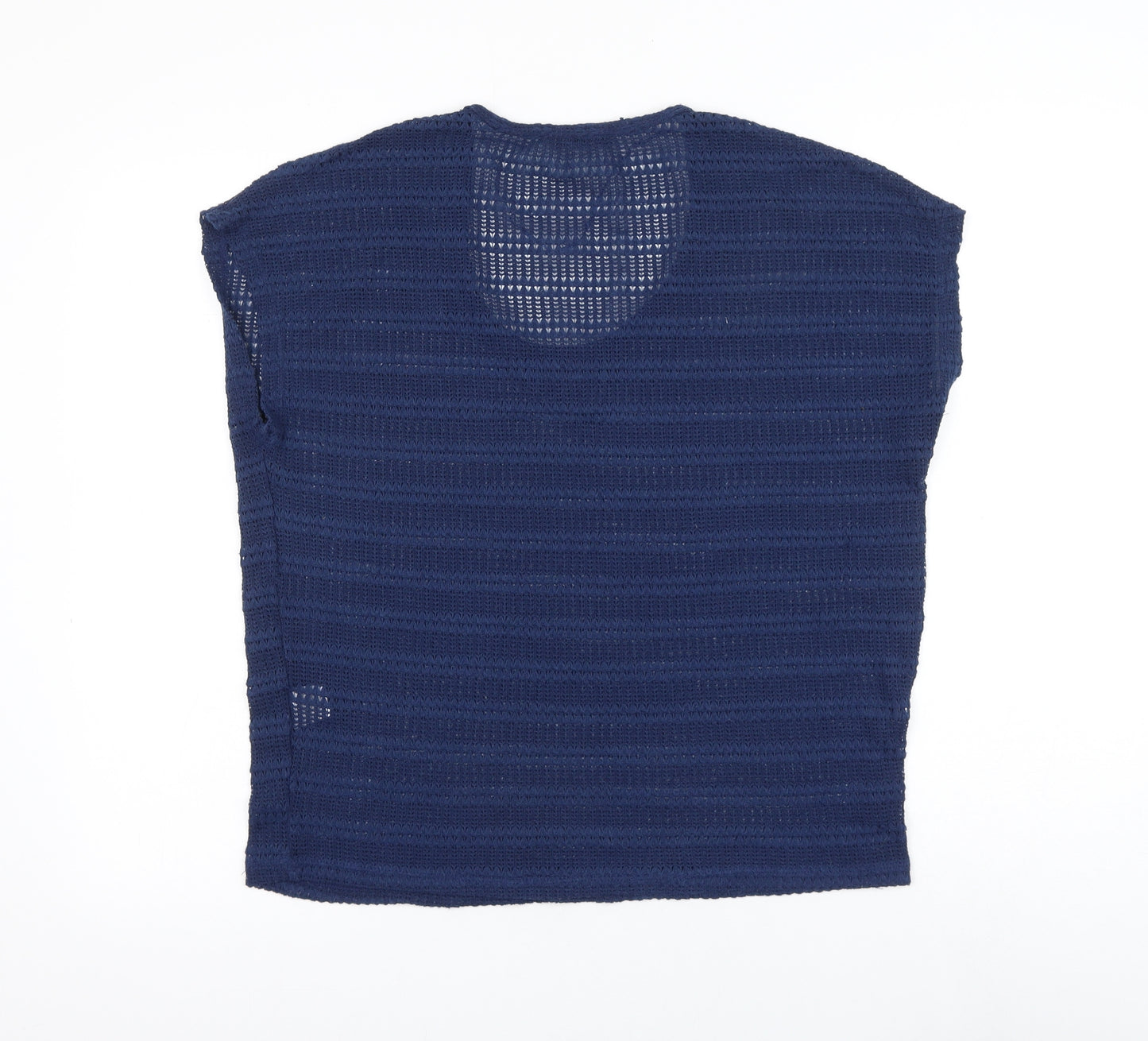 Atmosphere Womens Blue Scoop Neck Polyester Pullover Jumper Size 8