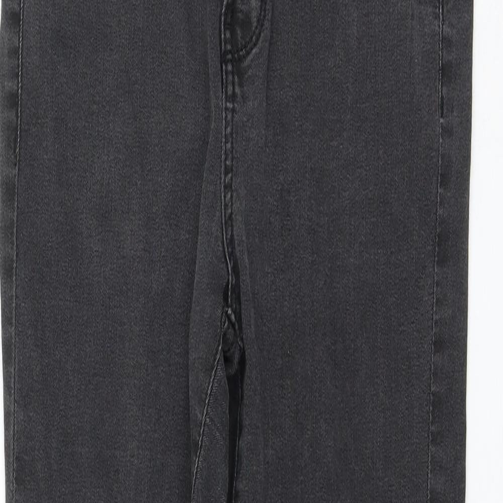 Red Herring Womens Black Cotton Skinny Jeans Size 10 L26 in Regular Zip