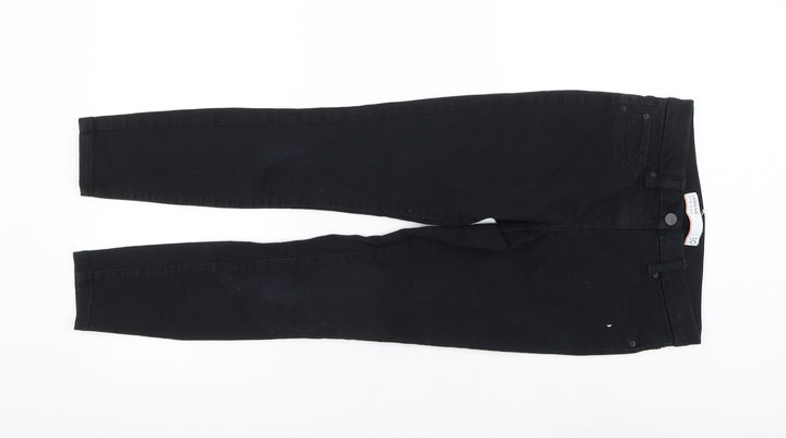 Marks and Spencer Womens Black Cotton Jegging Jeans Size 10 L25 in Regular Zip