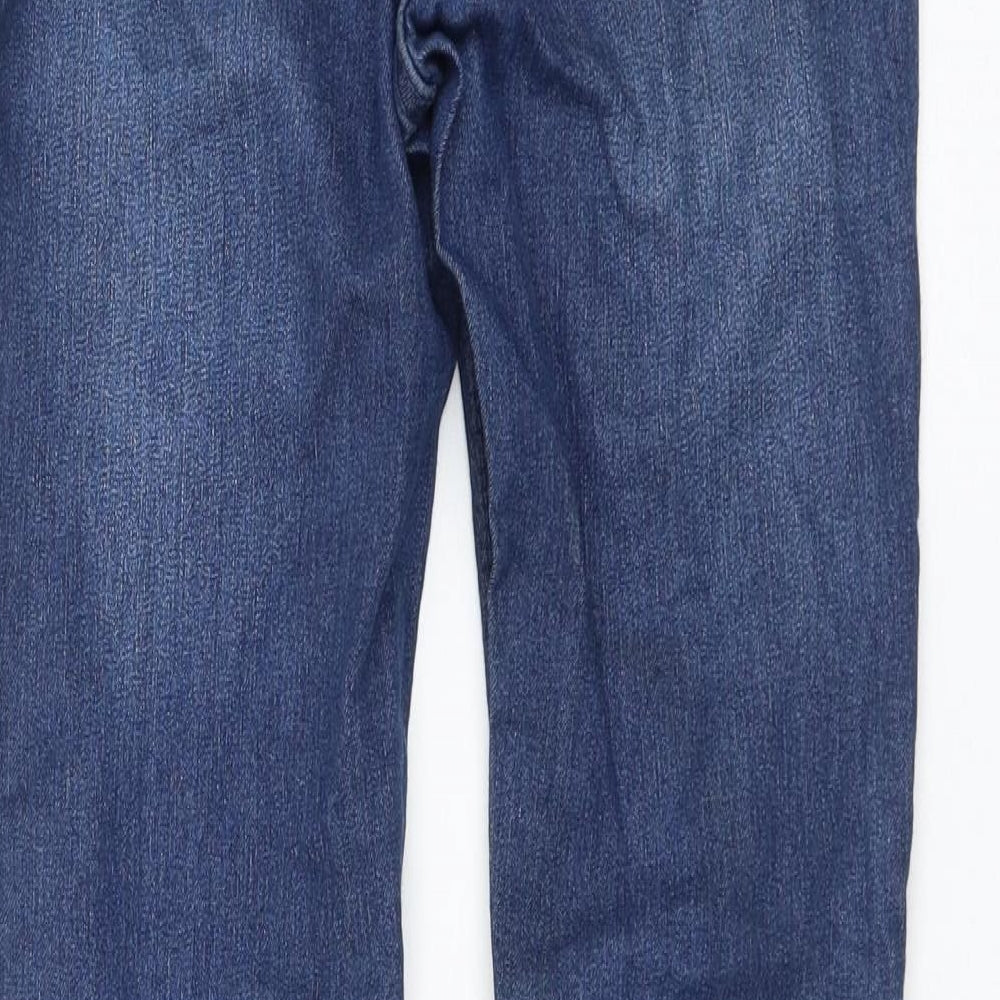 H&M Womens Blue Cotton Skinny Jeans Size 10 L29 in Regular