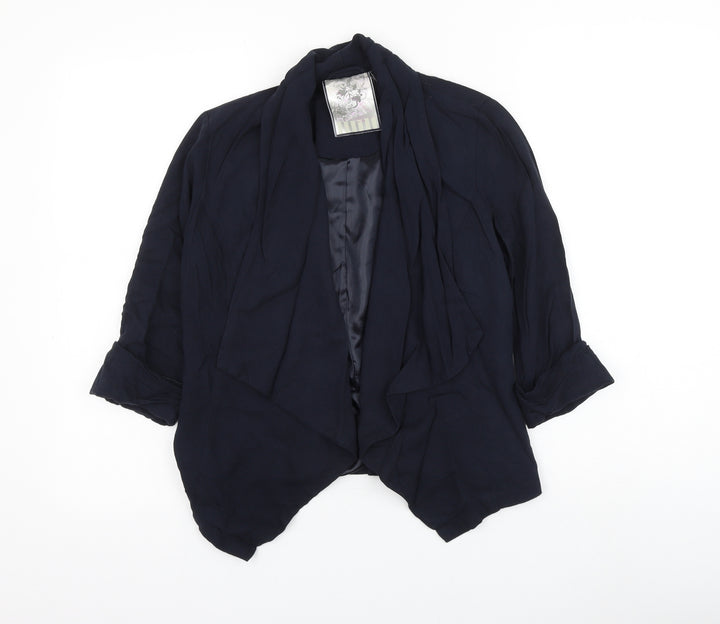 New Look Womens Blue Jacket Blazer Size 8