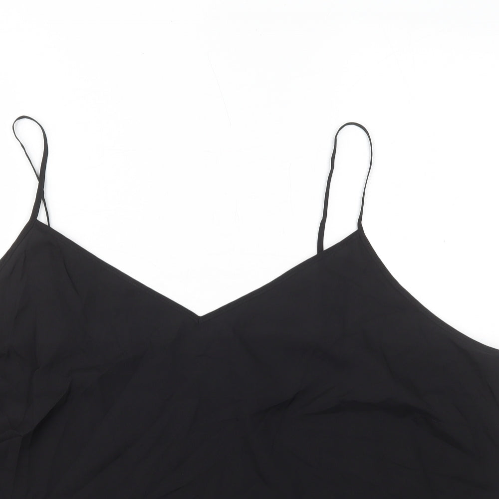 Marks and Spencer Womens Black Polyester Camisole Tank Size 22 V-Neck