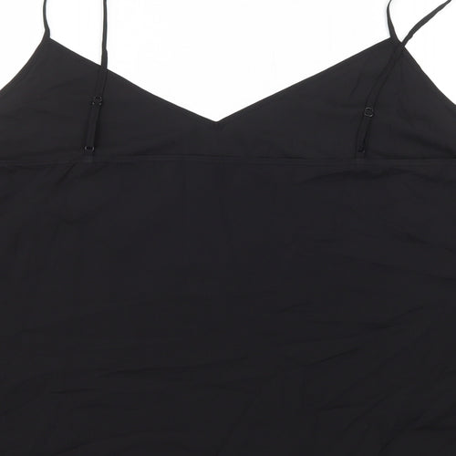 Marks and Spencer Womens Black Polyester Camisole Tank Size 22 V-Neck