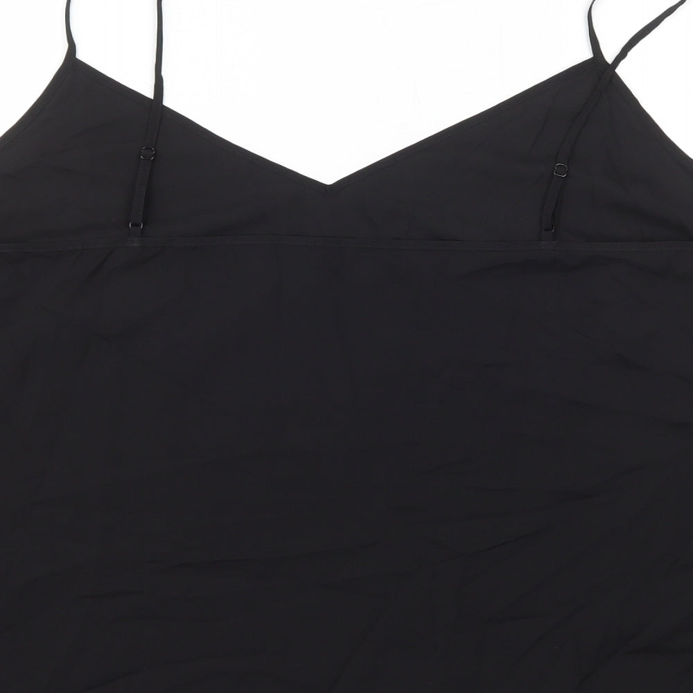 Marks and Spencer Womens Black Polyester Camisole Tank Size 22 V-Neck