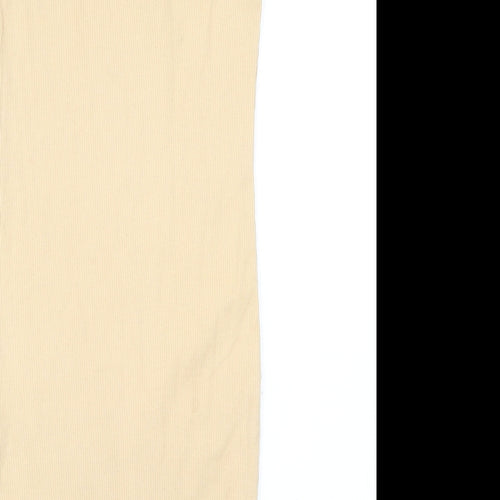 SheIn Girls Beige Polyester Tank Dress Size 9 Years Square Neck Pullover