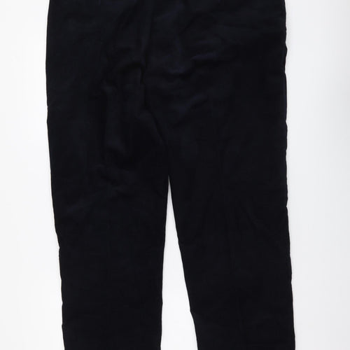Marks and Spencer Mens Blue Cotton Straight Jeans Size 38 in L29 in Regular Button