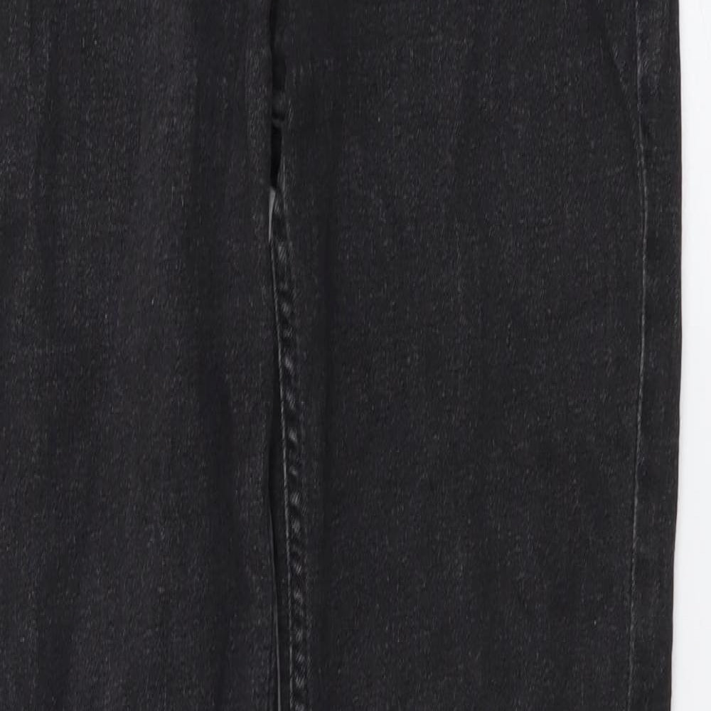 Marks and Spencer Womens Grey Cotton Skinny Jeans Size 8 L27 in Regular Button