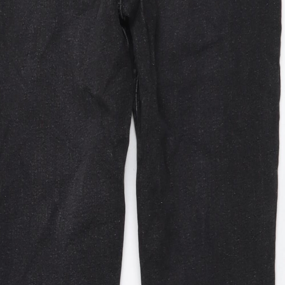 Marks and Spencer Womens Grey Cotton Skinny Jeans Size 8 L27 in Regular Button