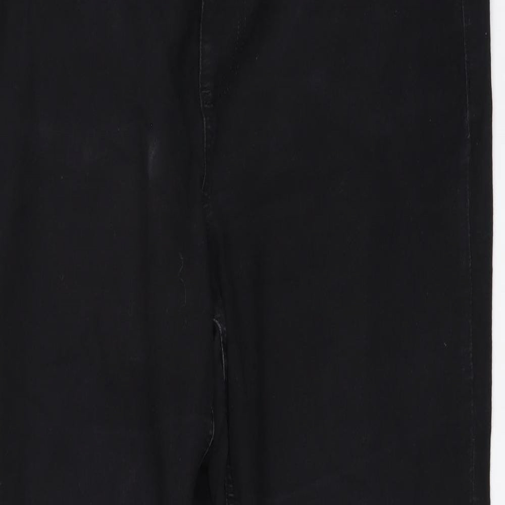 Marks and Spencer Womens Black Cotton Harem Leggings Size 16 L29 in