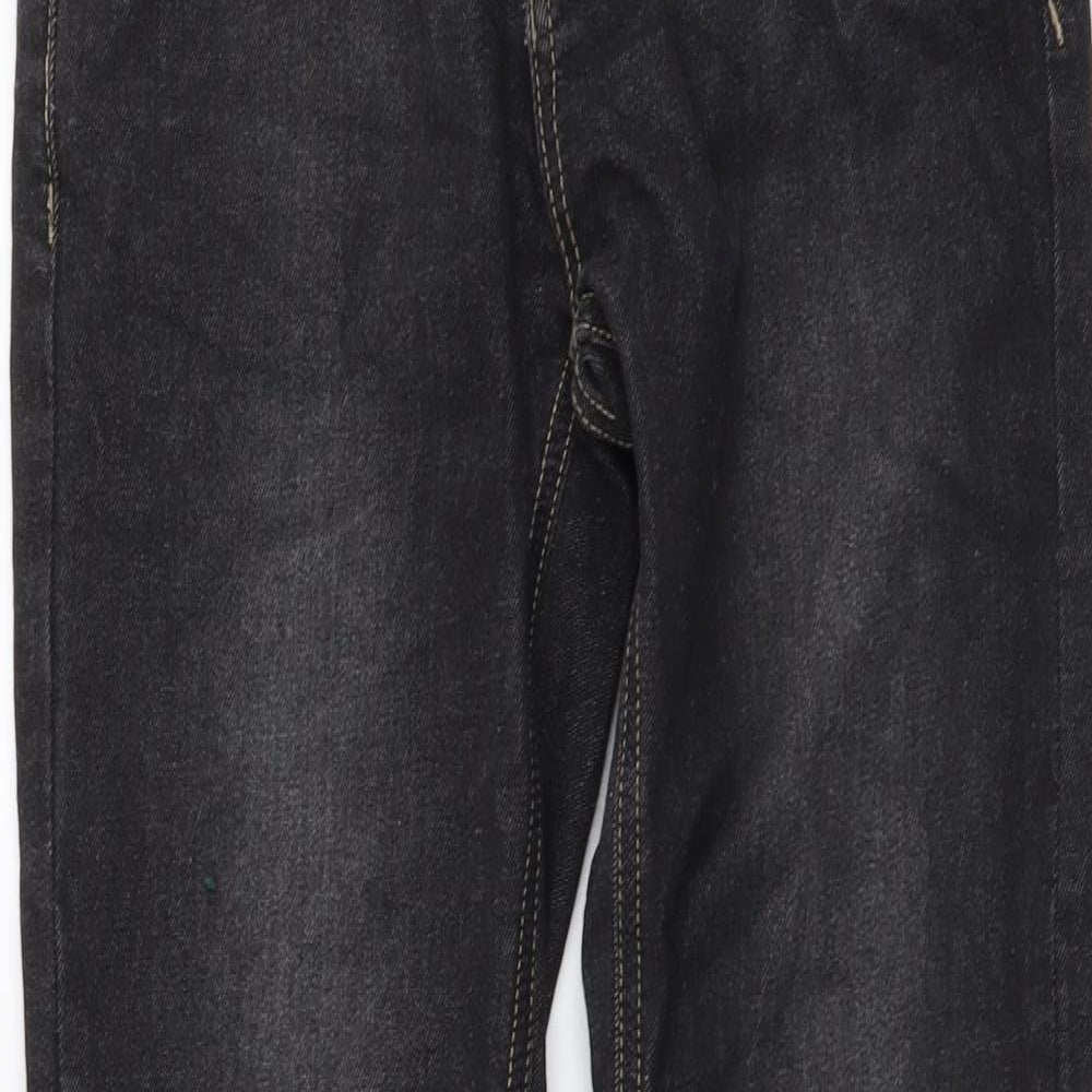 Inspire Boys Grey Cotton Straight Jeans Size 11-12 Years Regular Button