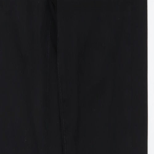 Denim & Co. Womens Black Cotton Mom Jeans Size 6 L29 in Regular Button