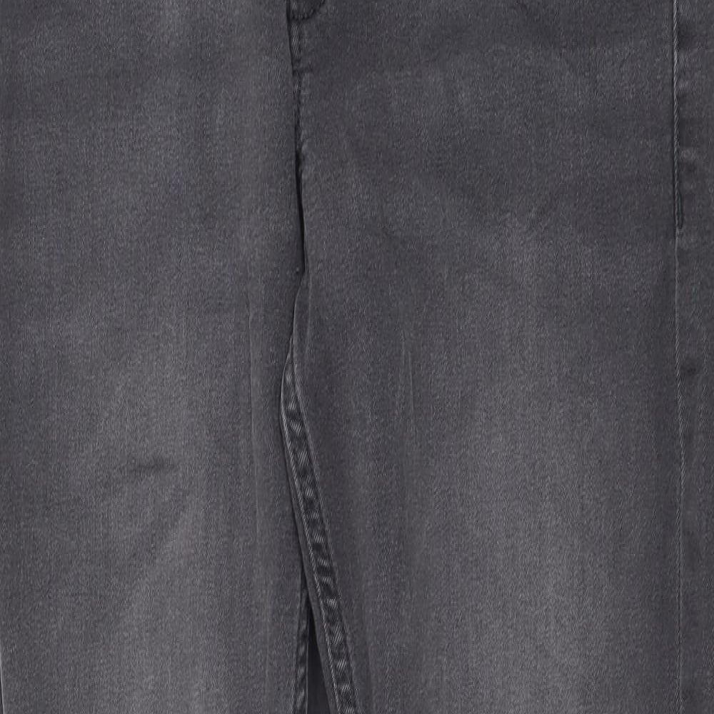 NEXT Boys Grey Cotton Skinny Jeans Size 13 Years Regular Button