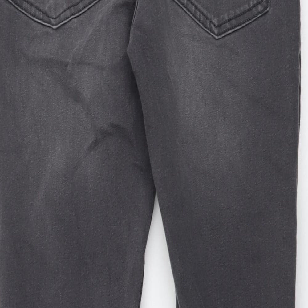 NEXT Boys Grey Cotton Skinny Jeans Size 13 Years Regular Button