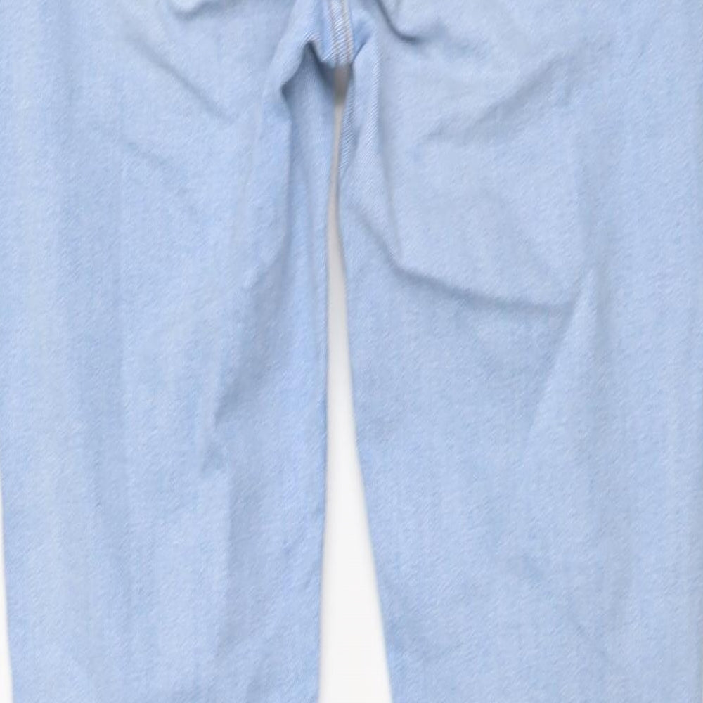Mango Womens Blue Cotton Skinny Jeans Size S L26 in Regular Button