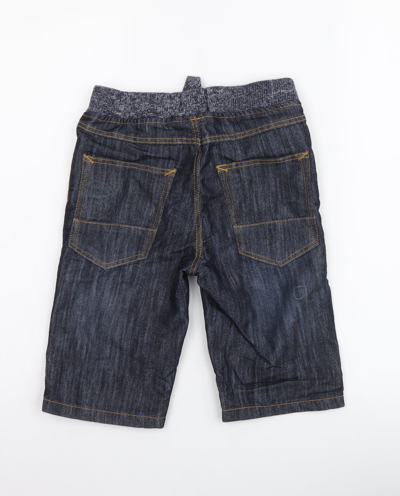 SoulCal&Co Boys Blue Cotton Bermuda Shorts Size 7-8 Years Regular Drawstring