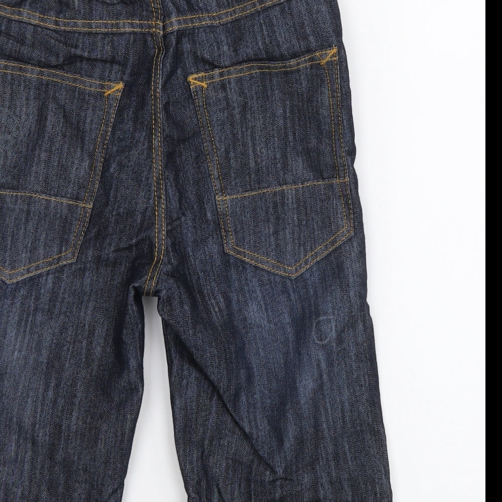 SoulCal&Co Boys Blue Cotton Bermuda Shorts Size 7-8 Years Regular Drawstring