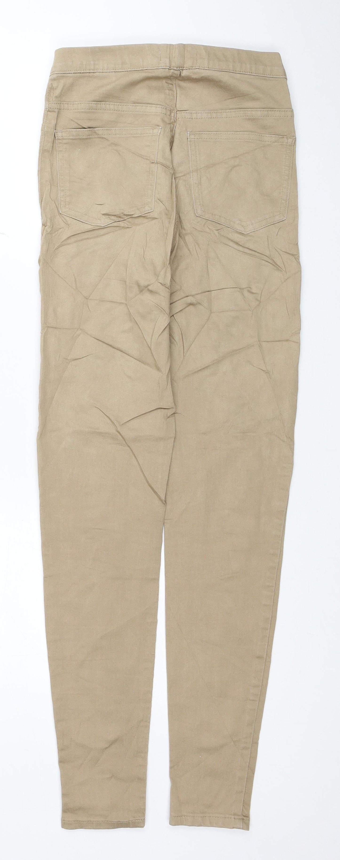Marks and Spencer Womens Beige Cotton Jegging Jeans Size 6 L29 in Regular