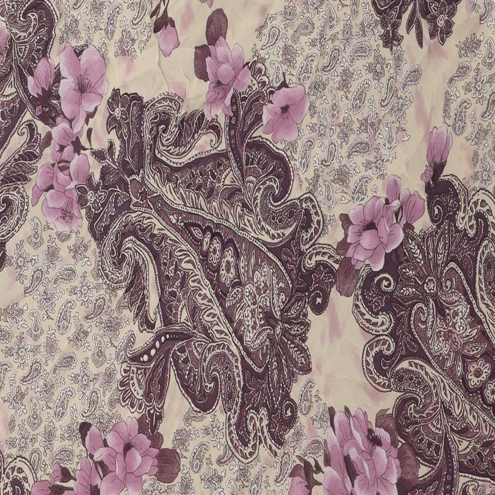 Canvas Womens Multicoloured Geometric Viscose Tulip Skirt Size 14