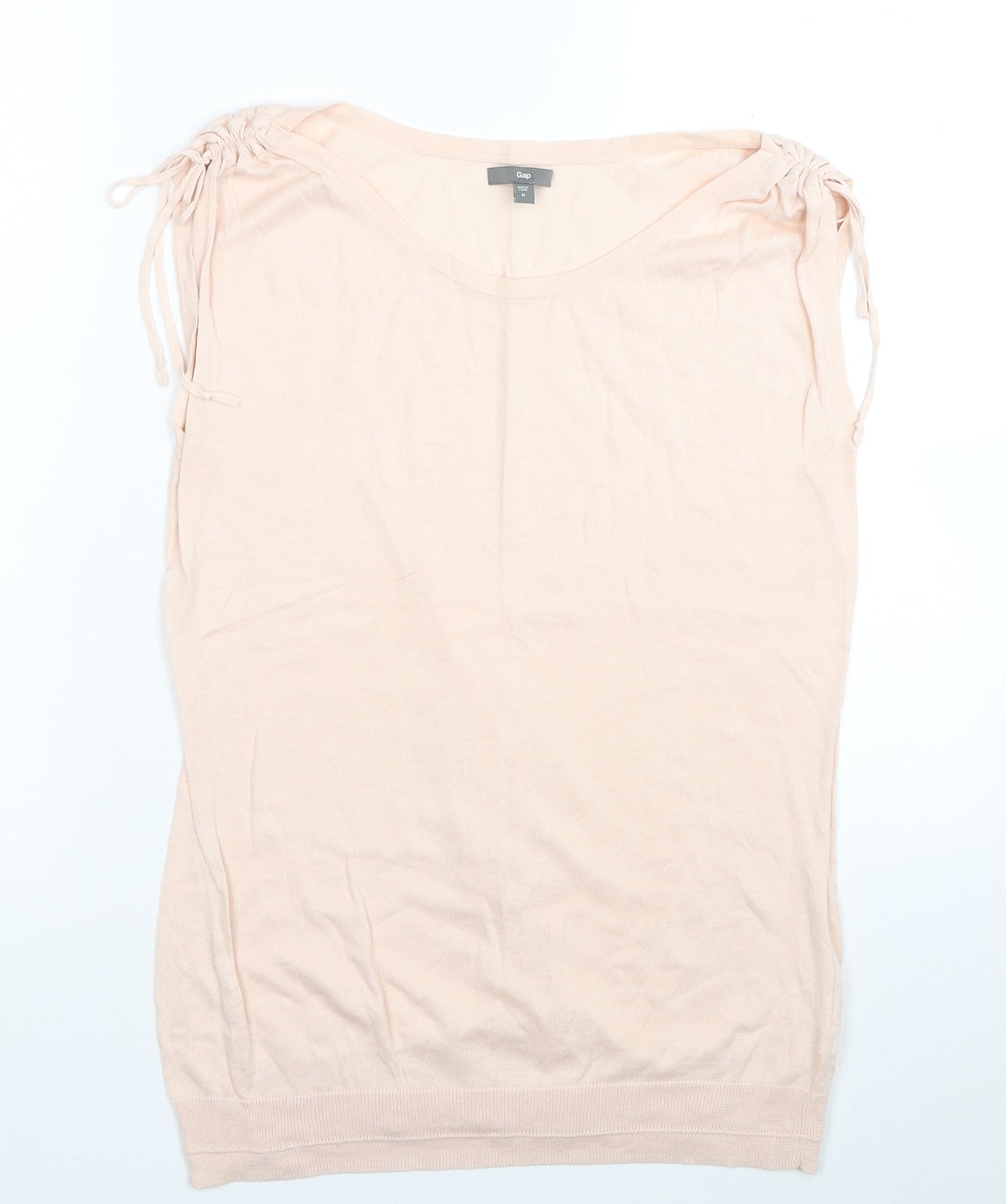 Gap Womens Pink Cotton Jersey Tank Size M Boat Neck