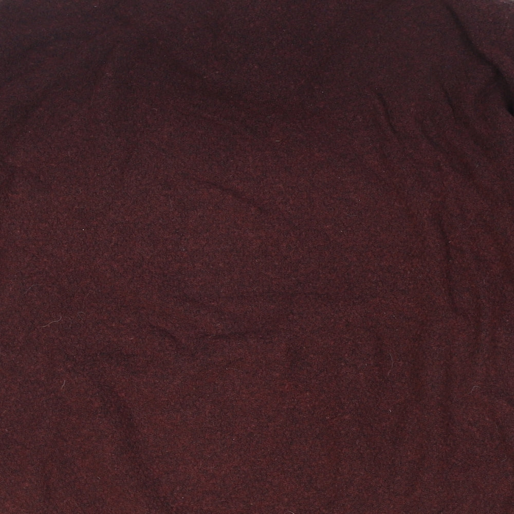 Marks and Spencer Mens Red Roll Neck Wool Pullover Jumper Size 2XL