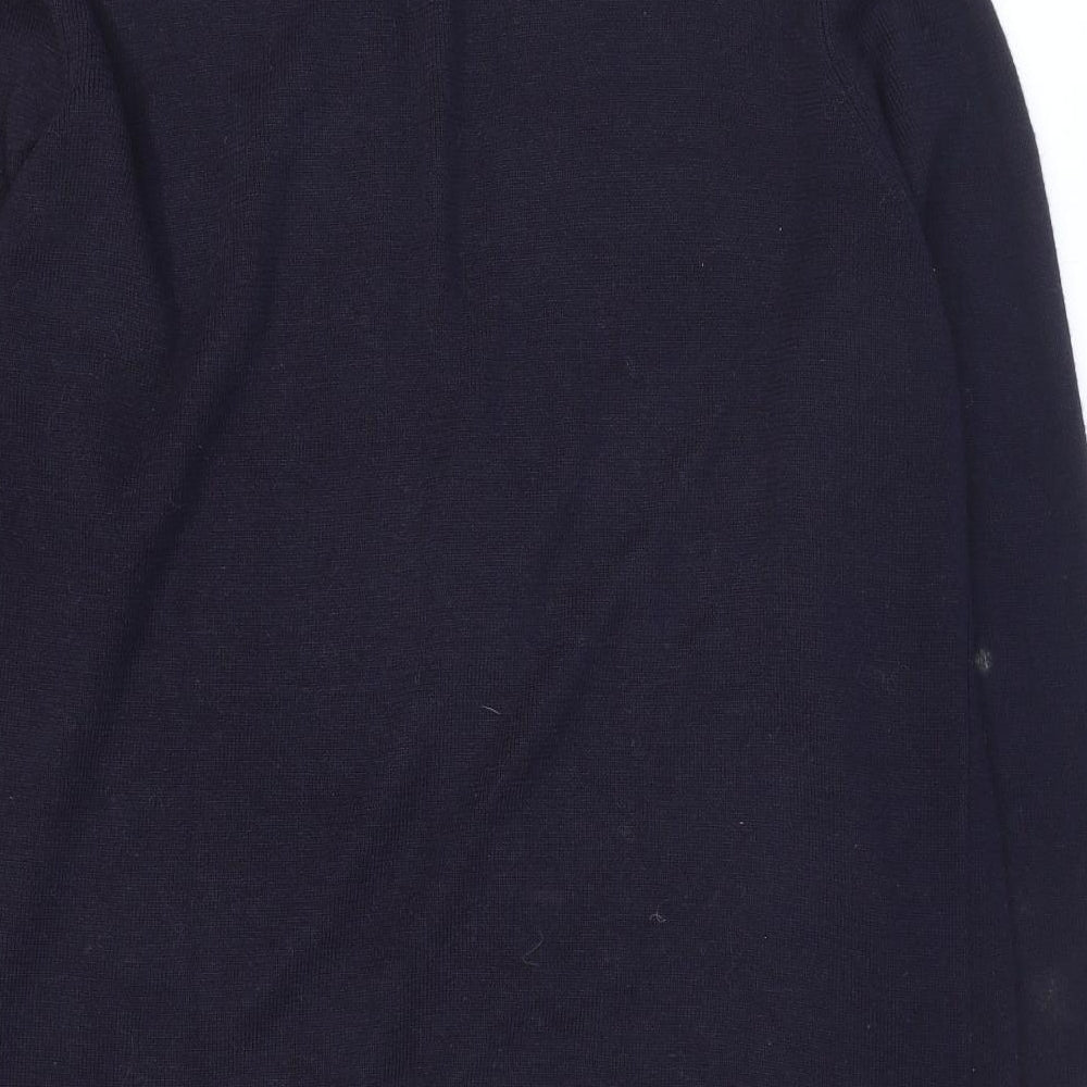 Viyella Womens Blue V-Neck Acrylic Cardigan Jumper Size M