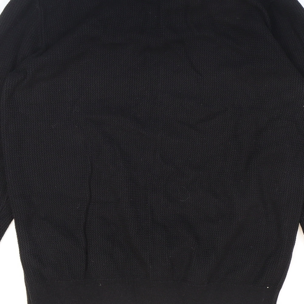 NEXT Mens Black Cotton Pullover Sweatshirt Size M