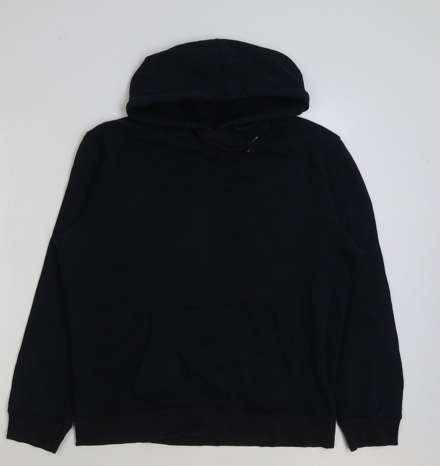 Matalan Mens Blue Cotton Pullover Hoodie Size L