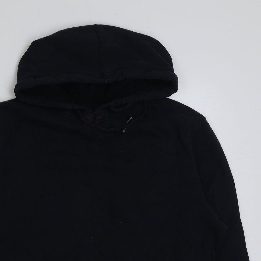 Matalan Mens Blue Cotton Pullover Hoodie Size L