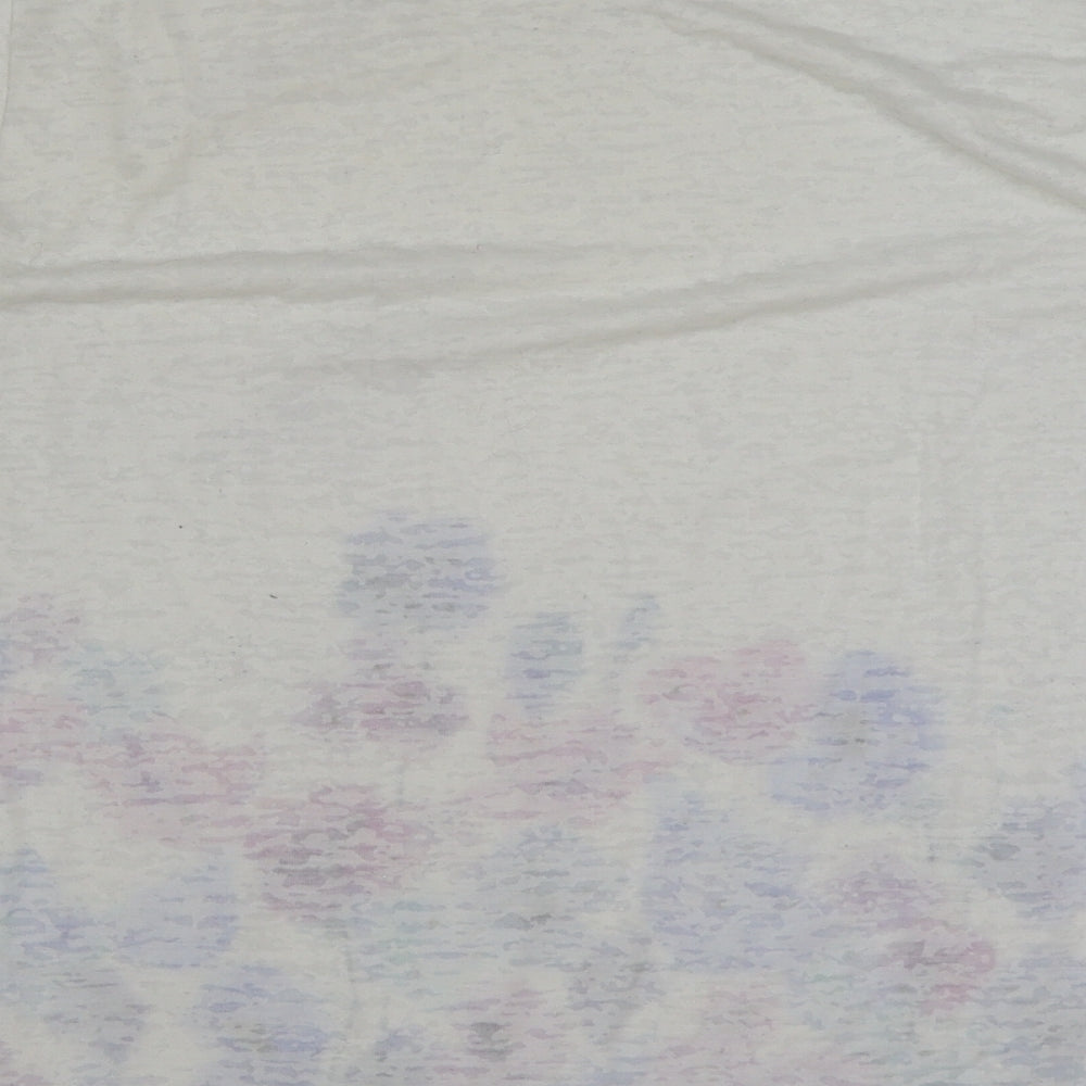 Dorothy Perkins Womens Multicoloured Floral Polyester Basic T-Shirt Size 20 Round Neck