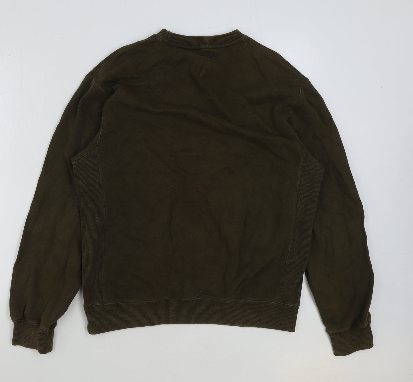 Bossini Mens Green Cotton Pullover Sweatshirt Size L