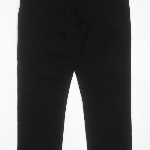 Denim & Co. Mens Black Cotton Straight Jeans Size 34 in L32 in Relaxed Button