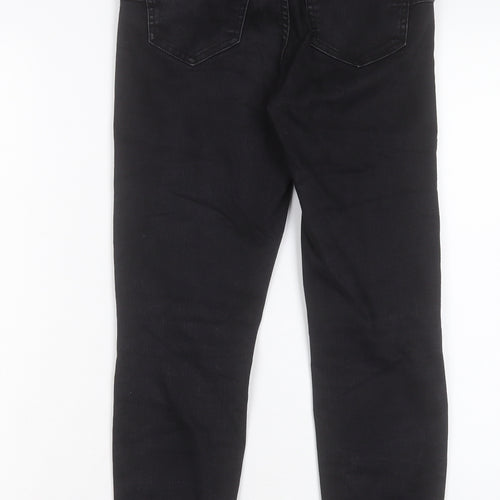 New Look Womens Black Cotton Skinny Jeans Size 8 L25 in Regular Button - Lift & Shape