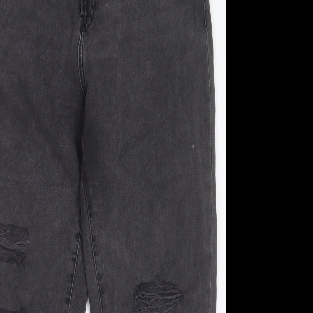 Noisy may Mens Grey Cotton Straight Jeans Size 31 in L32 in Regular Button