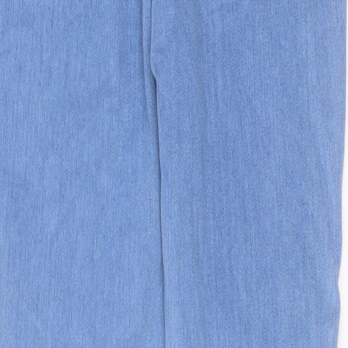 Denim & Co. Womens Blue Cotton Skinny Jeans Size 10 L28 in Regular Button